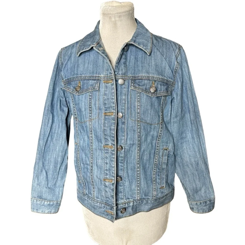 David’s Bridal “The Bride” Embroidered Jean Jacket. Size Small - Picture 4 of 9